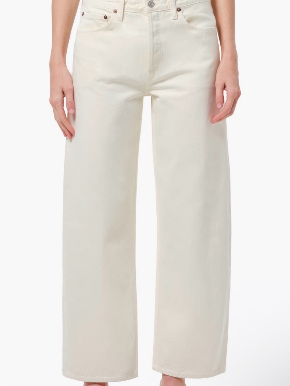 Agolde The Arc Jeans in Ivory